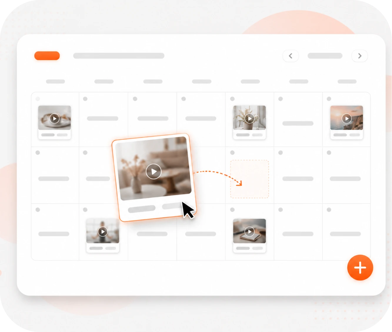 Video-Planung im Kalender Video-Planung im Kalender